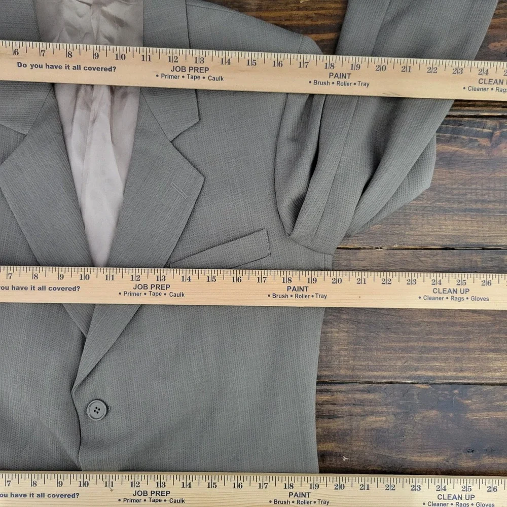Perry Ellis Men's Sport‎ Coat Blazer Three Button Olive Beige Size about 38R